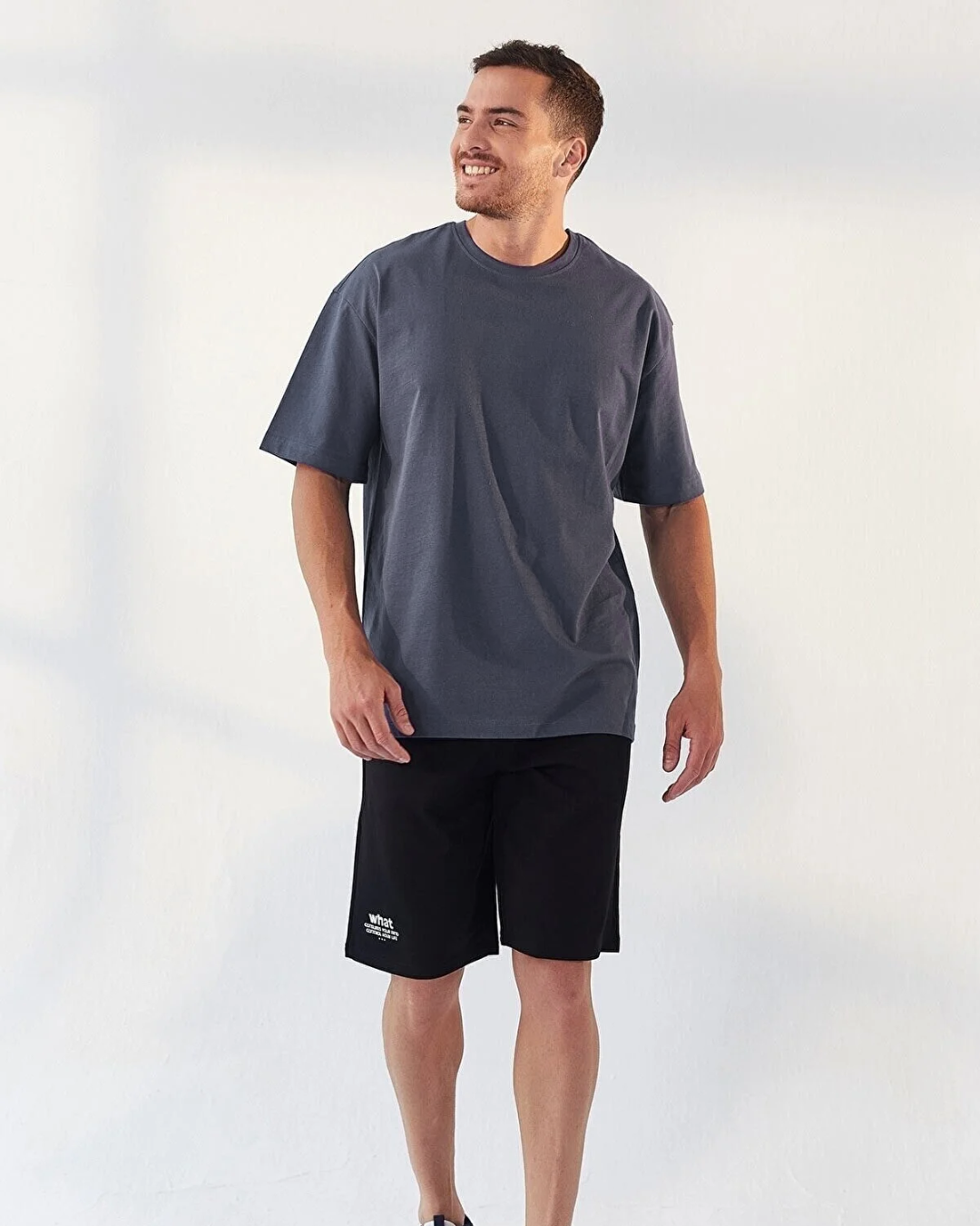 T-shirt homme uni à manches larges