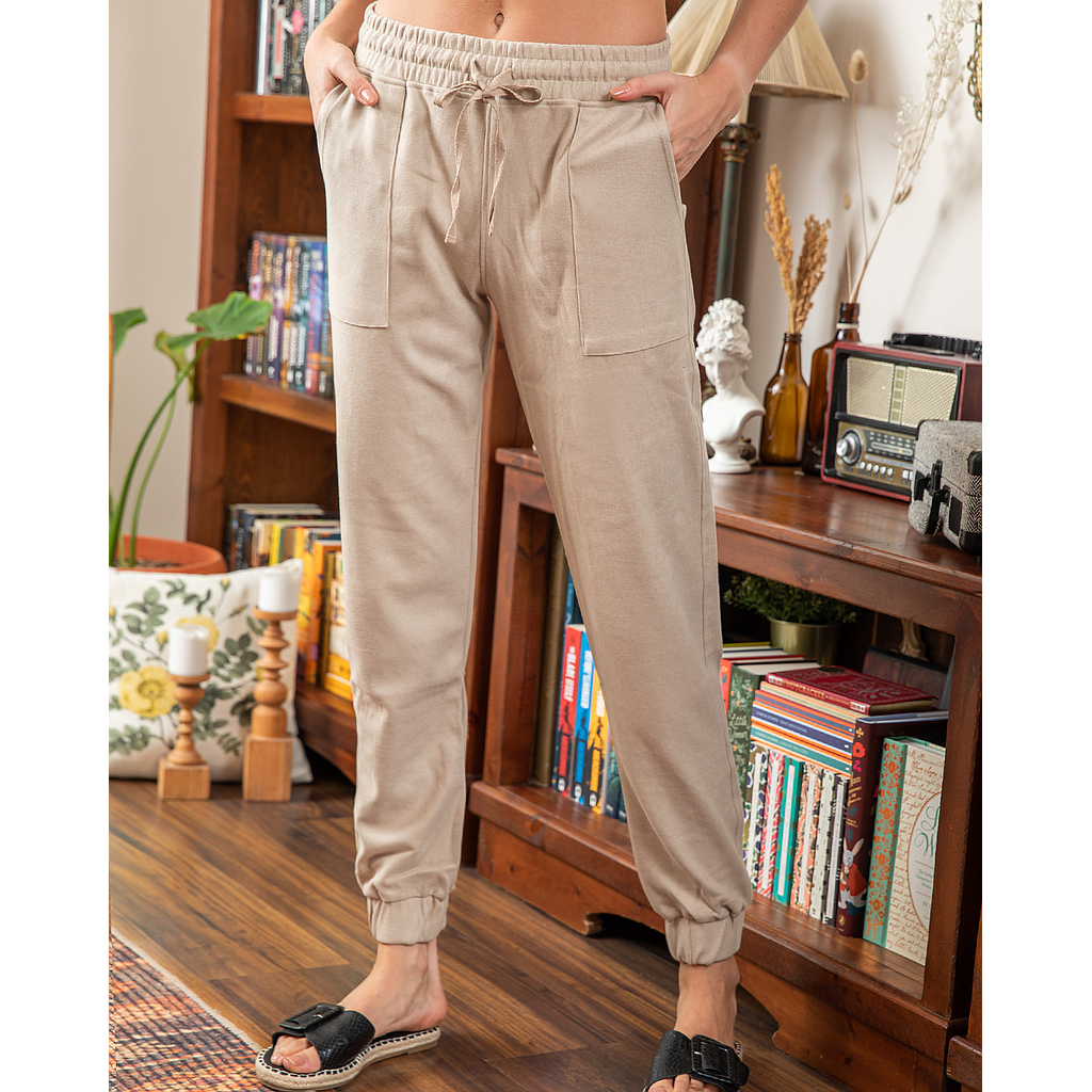 Pantalon en cachemire uni
